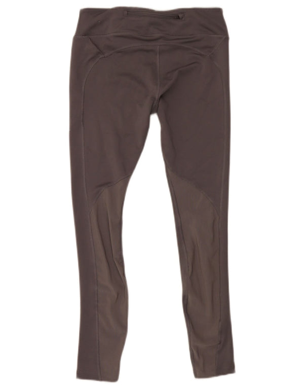 Nike Damen Dri Fit Crop Leggings UK 12 Mittelgraues Polyester