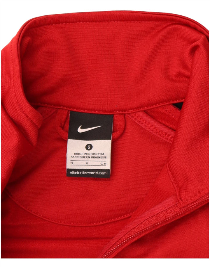 NIKE Herren-Trainingsanzug-Oberteil, Jacke, klein, rot, Farbblock-Polyester
