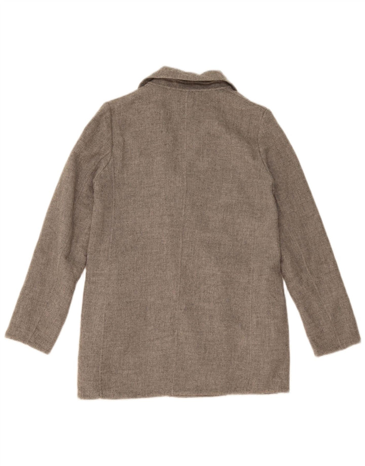 Massimo Dutti Damen zweireihige übergroße Blazerjacke EU 36 XS Grau