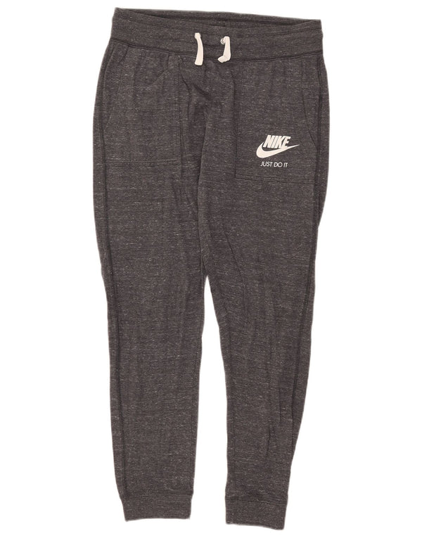 Nike Damen-Trainingshose, Jogginghose, UK 14, mittelgrau gefleckte Baumwolle