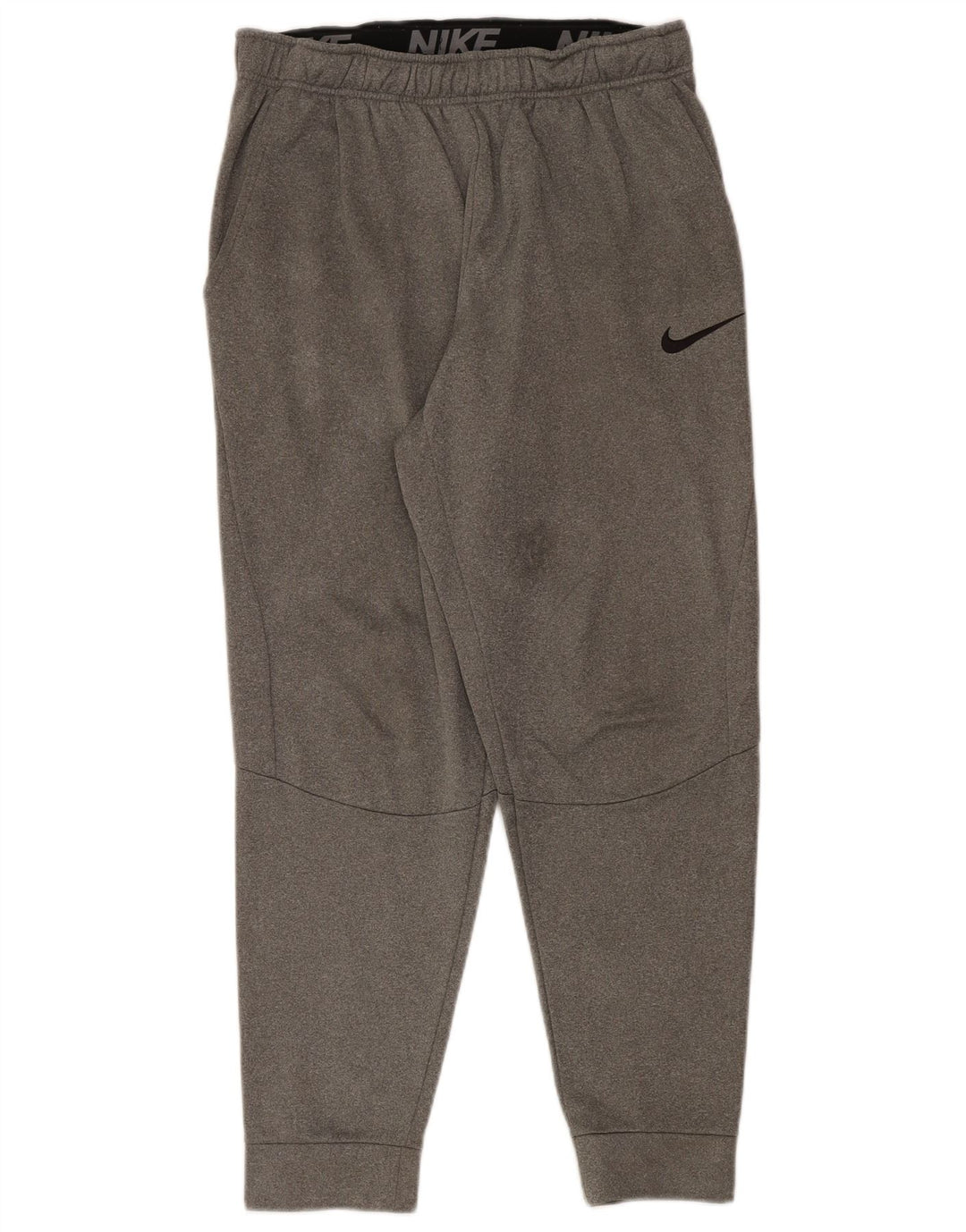 Nike Herren Dri Fit Trainingshose Jogger Mittelgrau geflecktes Polyester