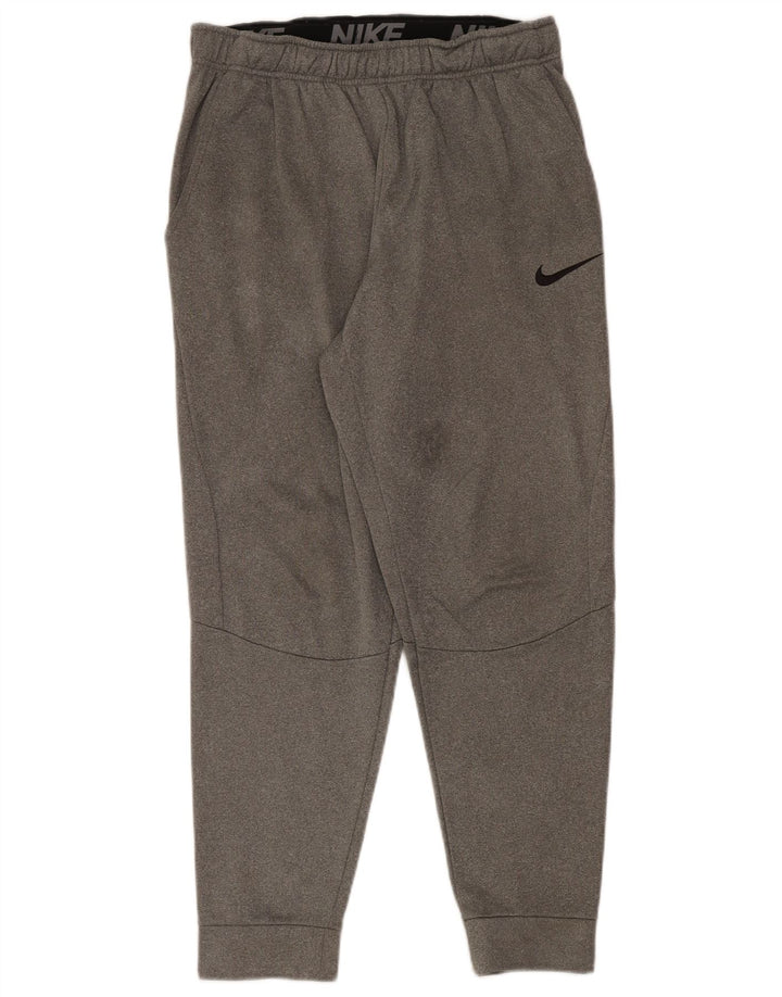 Nike Herren Dri Fit Trainingshose Jogger Mittelgrau geflecktes Polyester