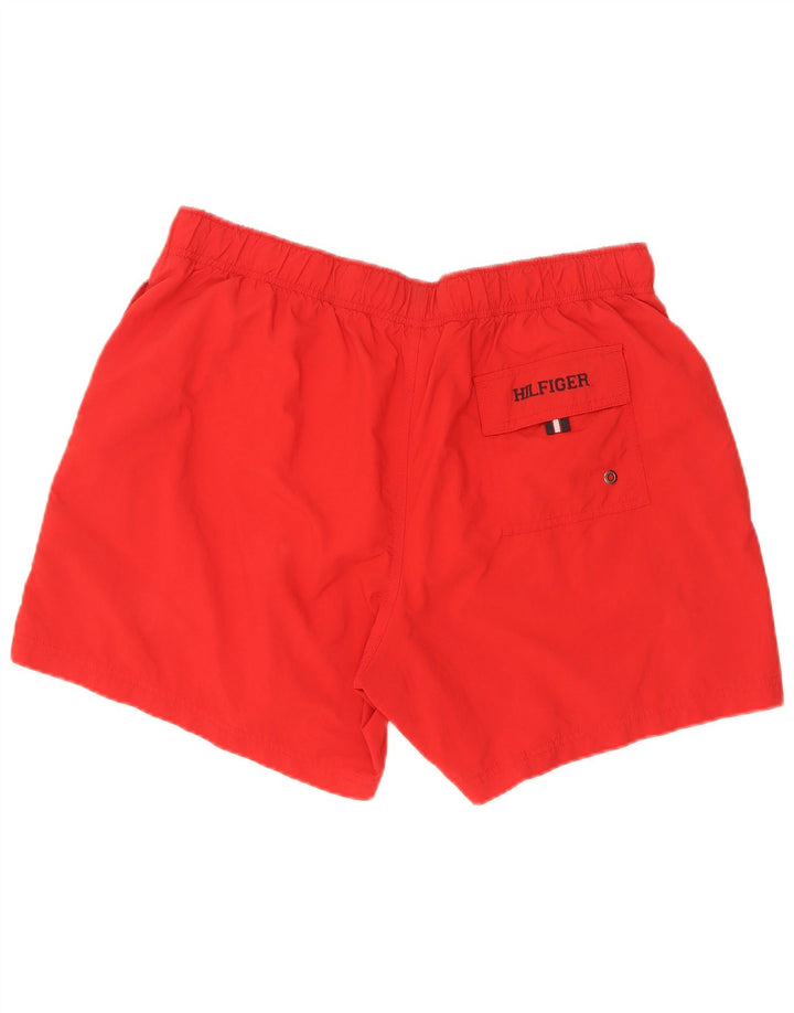Tommy Hilfiger Herren-Badeshorts, Größe L, Rot