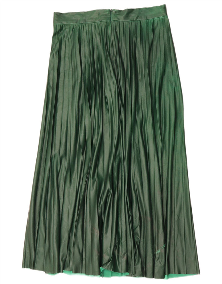 Zara Damen Faltenrock Medium W28 Grün