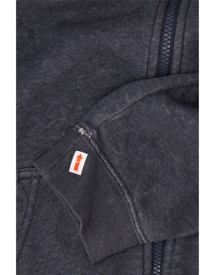 NIKE Herren-Kapuzenpullover mit Reißverschluss, mittlere marineblaue Baumwolle