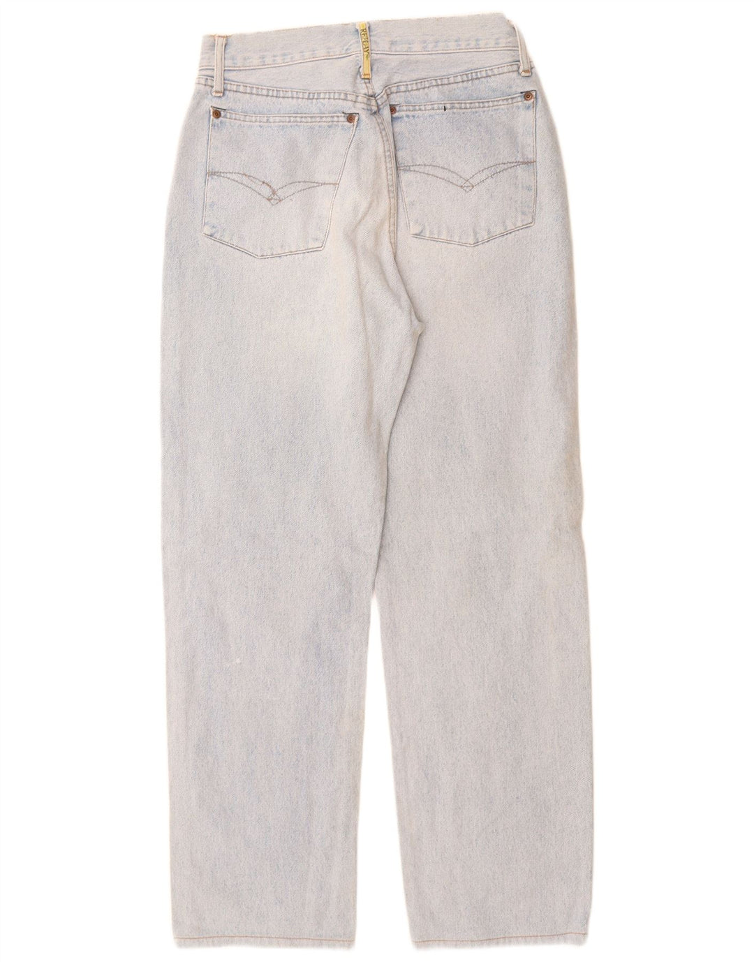 Replay Damen Straight Jeans W32 L30 Blaue Baumwolle