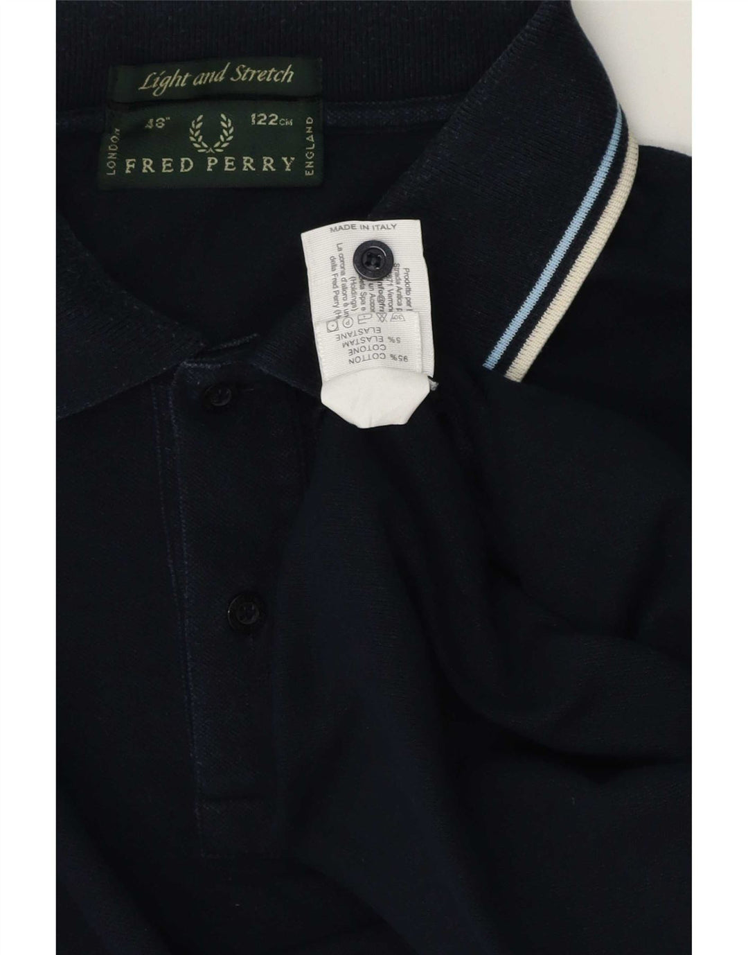 Fred Perry Herren-Poloshirt, große marineblaue Baumwolle