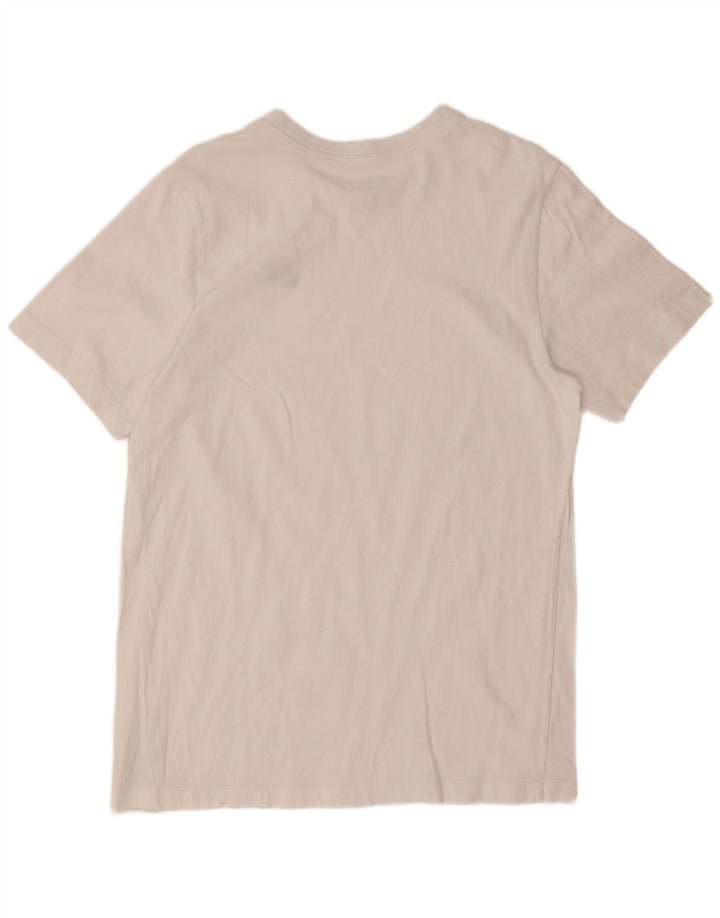 Nike Herren T-Shirt Top aus mittelweißer Baumwolle
