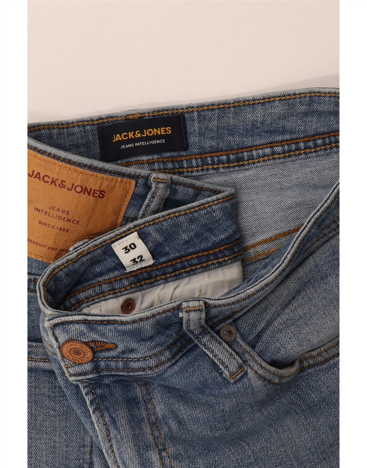 Jack & Jones Herren Liam Distressed Skinny Jeans W30 L32 Blau