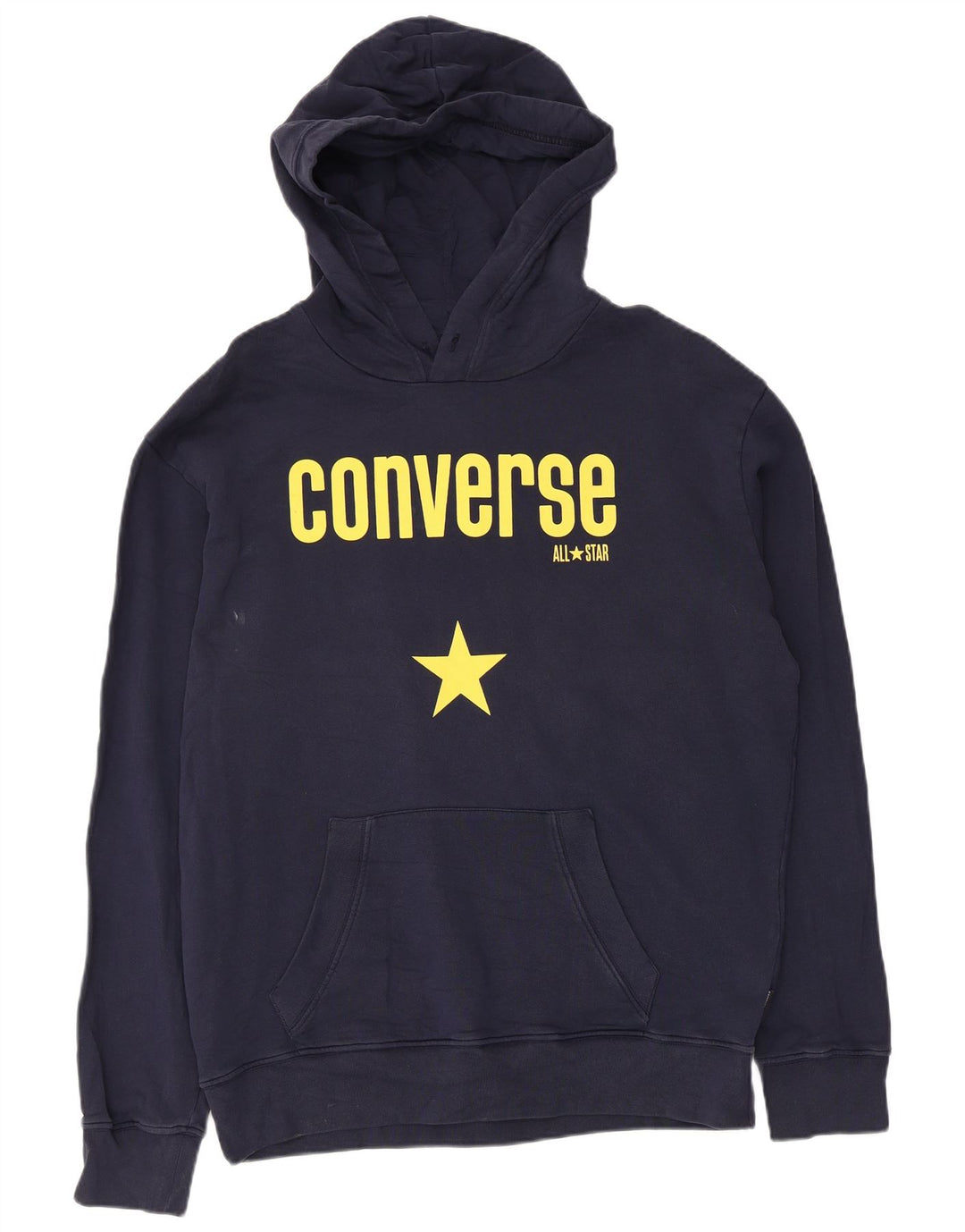 Converse Herren-Kapuzenpullover mit Grafik, groß, marineblau, Baumwolle