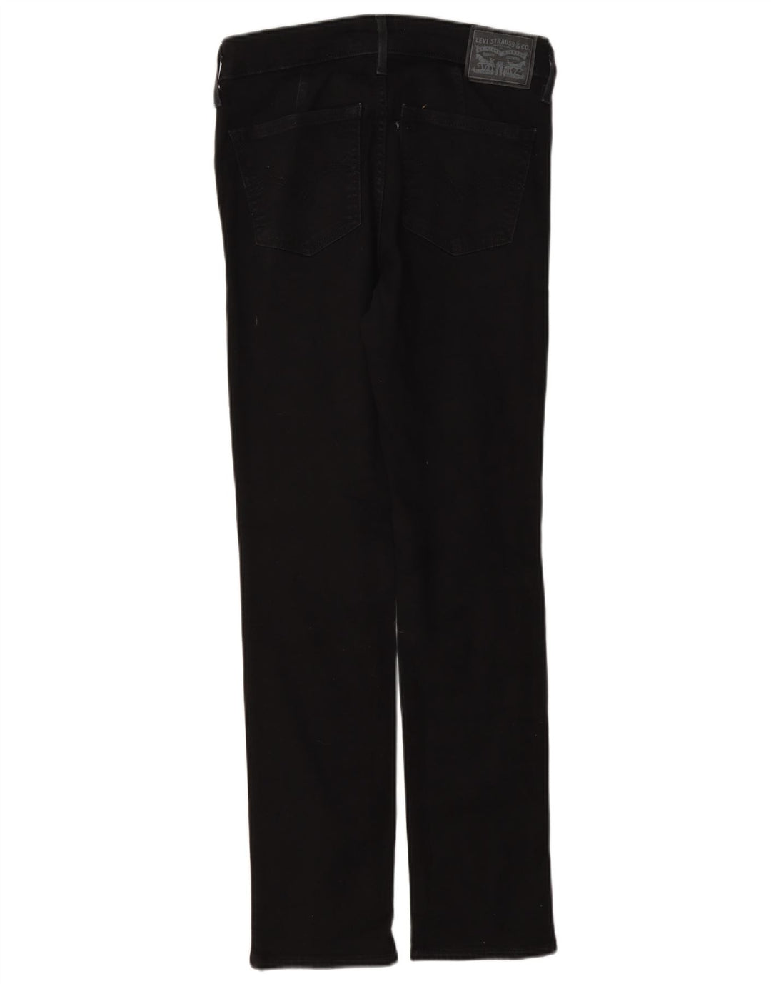 Levi's Damen 712 Slim Jeans W26 L30 Schwarze Baumwolle