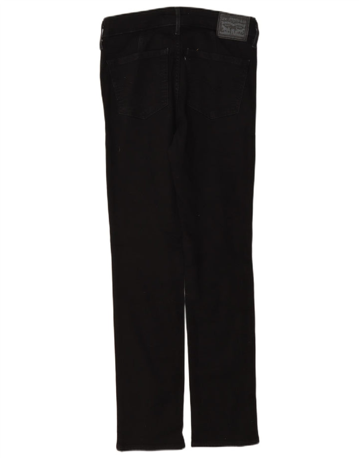 Levi's Damen 712 Slim Jeans W26 L30 Schwarze Baumwolle