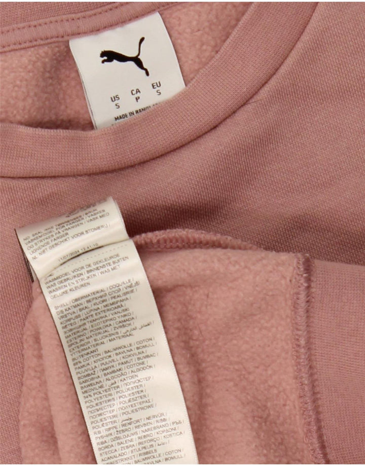 Puma Damen-Sweatshirt in Übergröße, Gr. 10, Größe S, rosa, Baumwolle