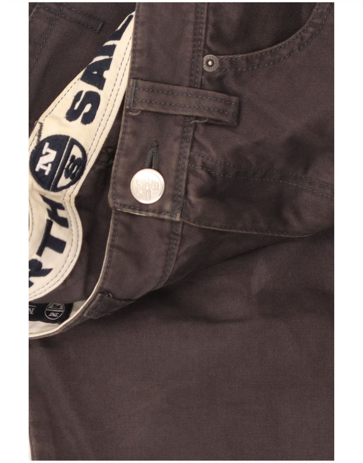 NORTH SAILS Gerade Freizeithose für Herren, W32, L34, graue Baumwolle