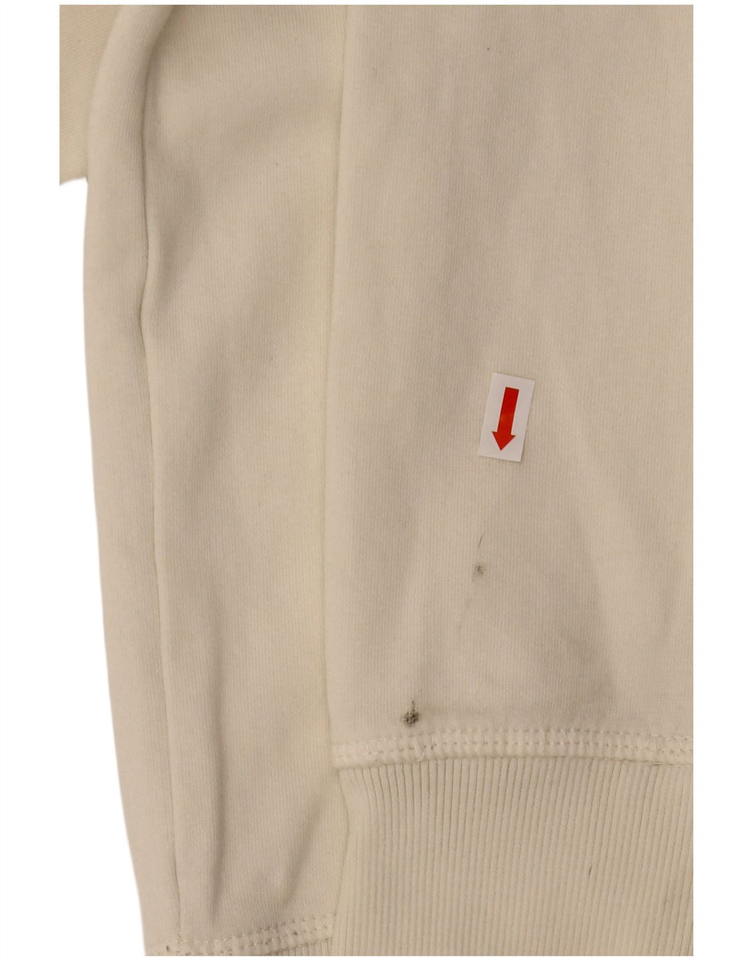 CHAMPION Womens Graphic Hoodie Pullover UK 14 Mittelweiße Baumwolle