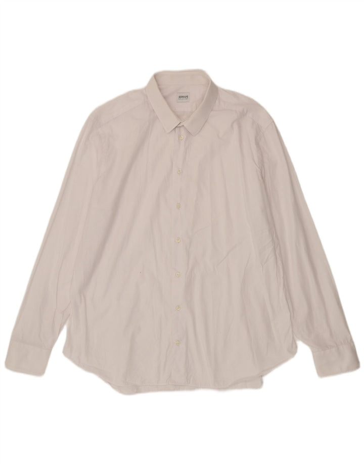 Armani Collezioni Herrenhemd Größe 45 18 2XL Weiß