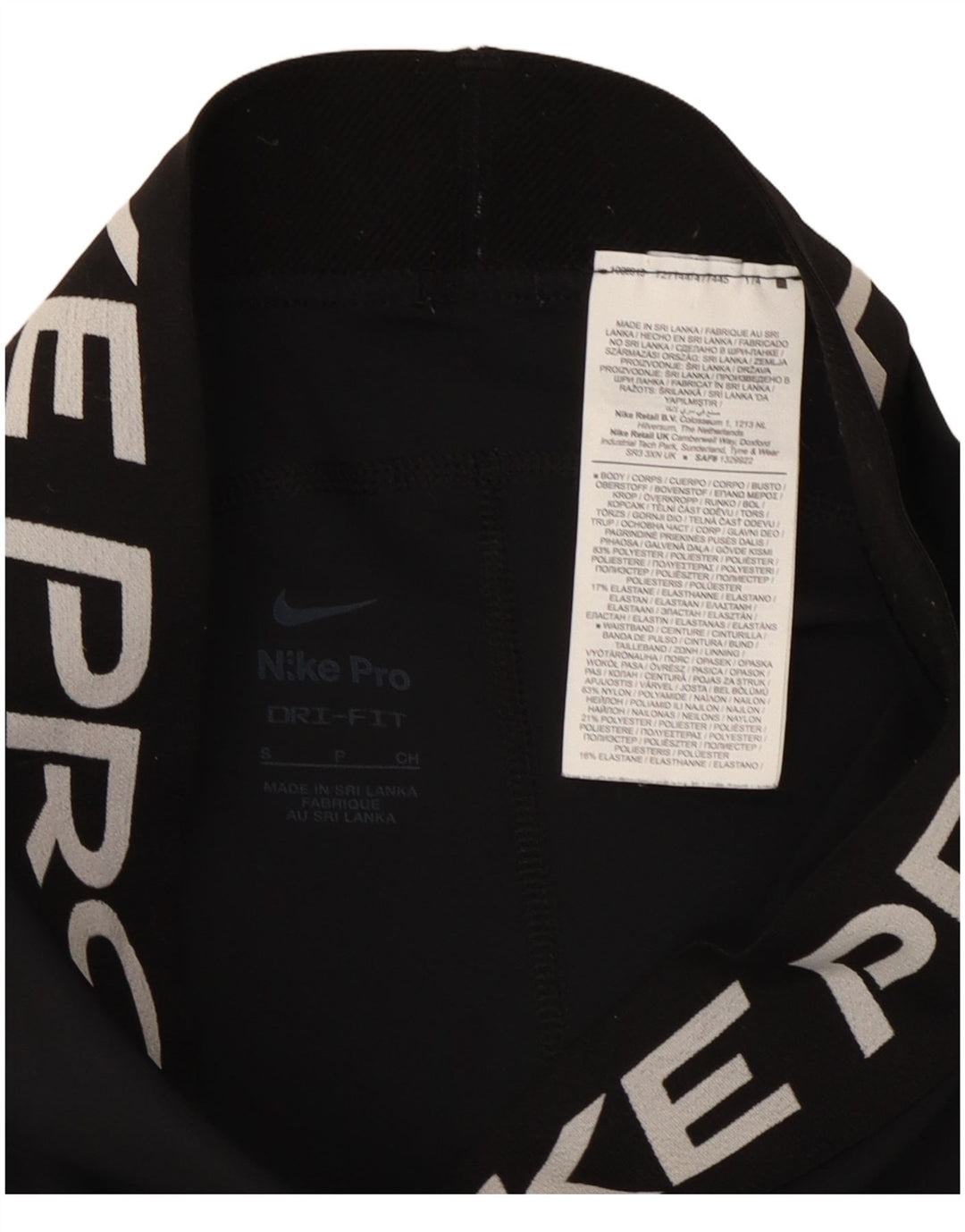 Nike Damen Dri Fit Graphic Sport Shorts UK 10 Small Schwarz Polyester