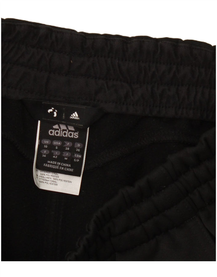 Adidas Damen Climalite Trainingshose UK 10 Small Schwarz Polyester