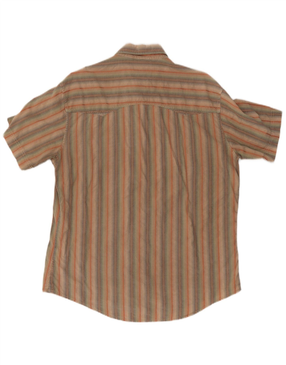 MARLBORO CLASSICS Herren Kurzarmhemd 2XL Mehrfarbig gestreift aus Baumwolle