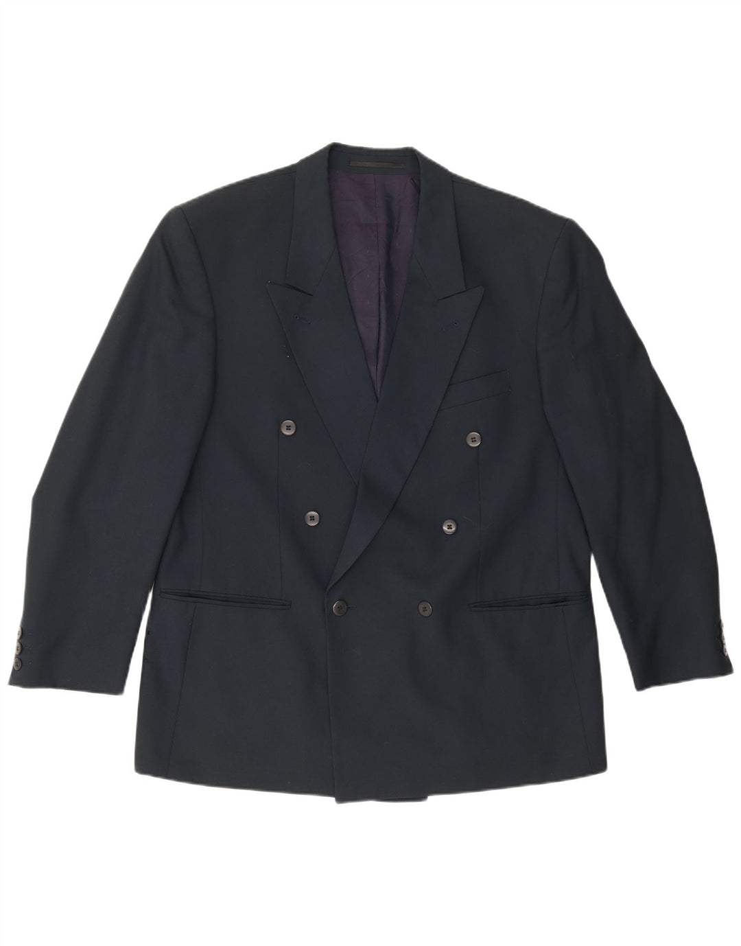 DIGEL Herren-Blazer, zweireihig, Gr. 40, groß, marineblau, Schurwolle
