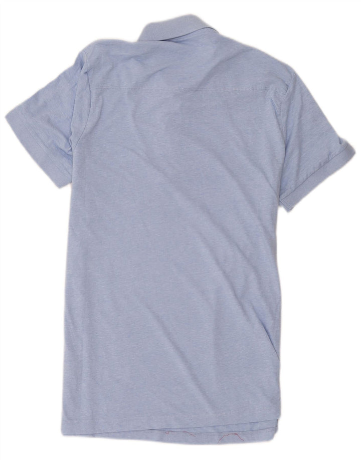 French Connection Herren-Poloshirt XL, blaue Baumwolle
