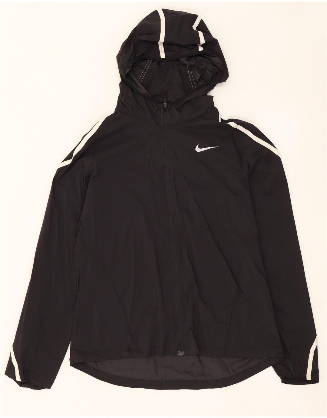Nike Damen-Trainingsanzug mit Kapuze, Top-Jacke, UK 14, mittelschwarzes Nylon