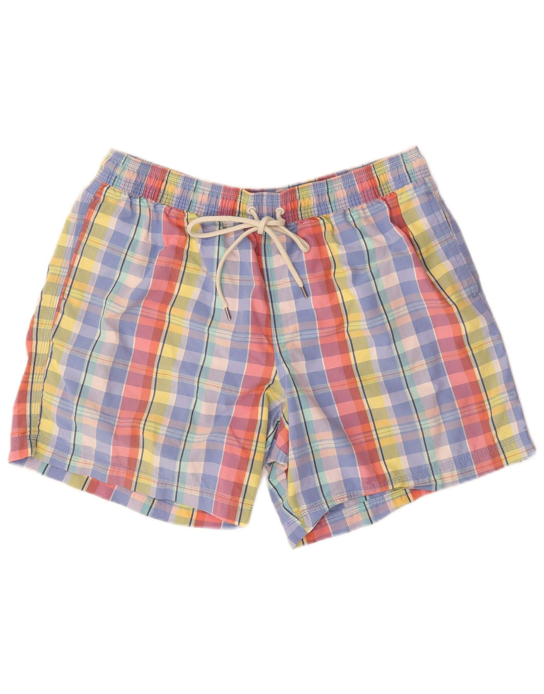 Marks & Spencer Herren-Badeshorts XL aus mehrfarbig karierter Baumwolle