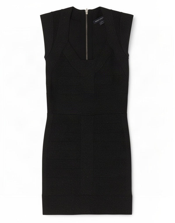French Connection Damen Etuikleid UK 8 Small Schwarze Viskose