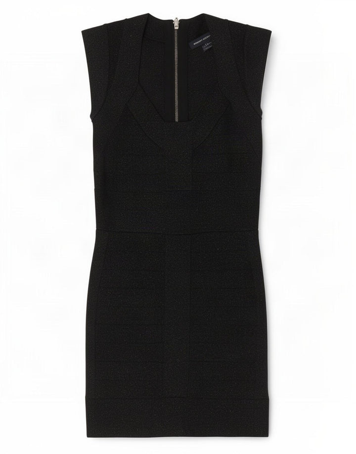 French Connection Damen Etuikleid UK 8 Small Schwarze Viskose