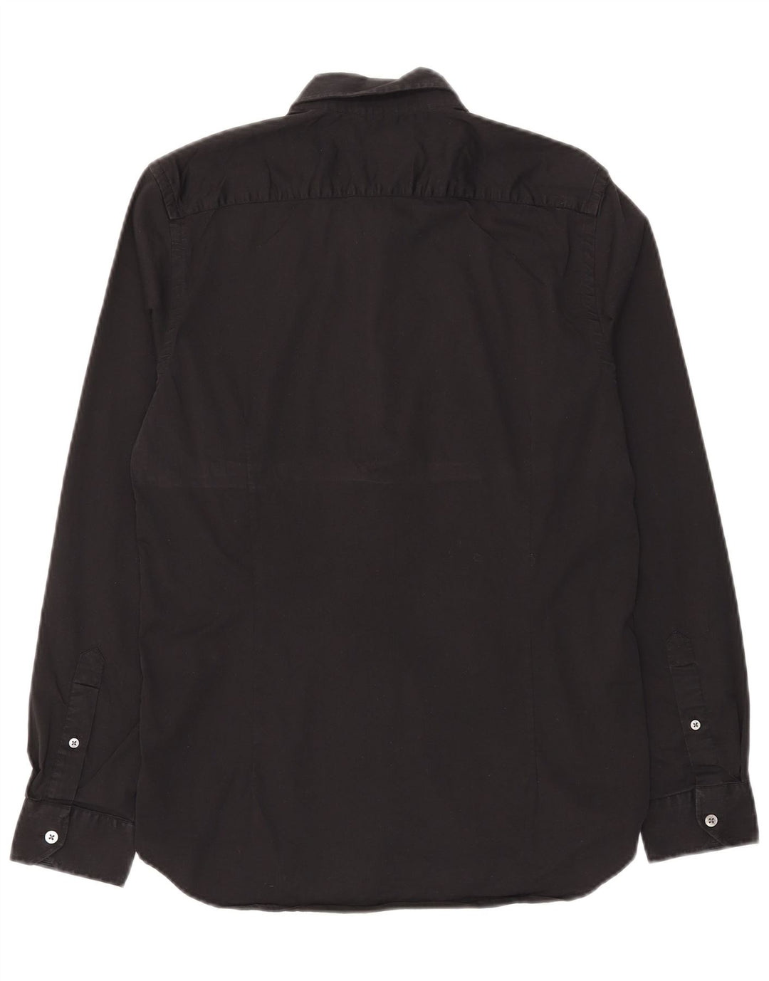 Ted Baker Herrenhemd Größe 3 Mittelschwarze Baumwolle
