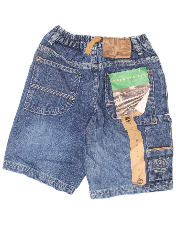 Timberland Cargo-Jeansshorts für Jungen, 2–3 Jahre, W22, blaue Baumwolle