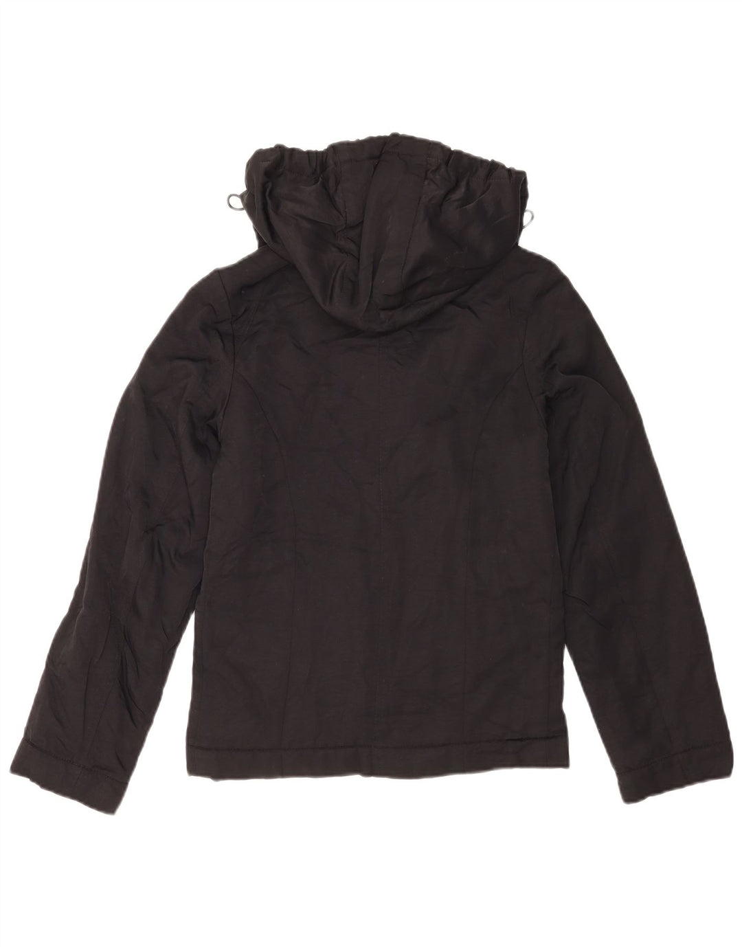 Gas Damen Bomberjacke mit Kapuze UK 6 XS Schwarz Polyamid