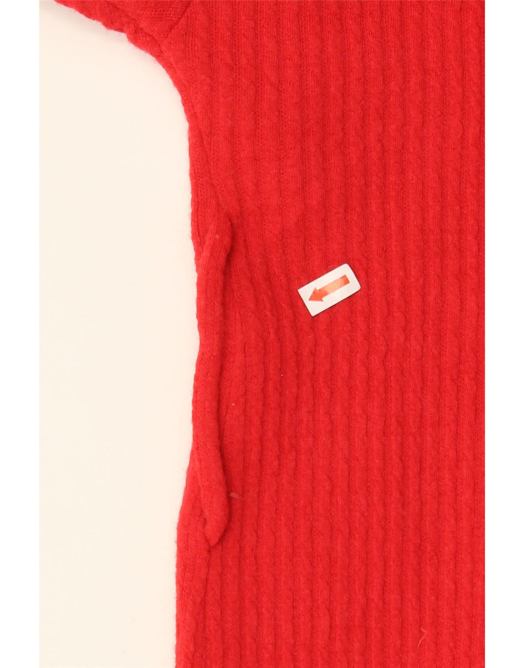 VINTAGE Womens Long Sleeve Jumper Dress IT 46 Large Red Wool Vintage Vintage and Second-Hand Vintage from Messina Hembry 