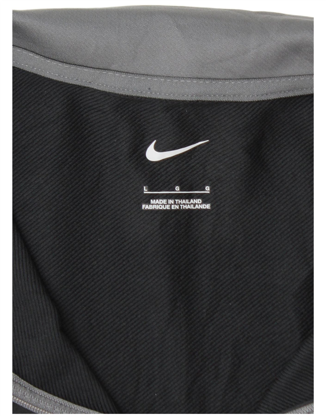 NIKE Herren-Trainingsanzug mit Reißverschluss am Hals, großes, schwarzes Polyester