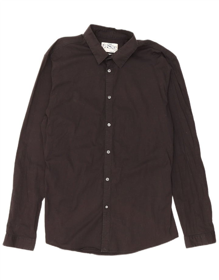 Levi's Herren Slim Fit Hemd XL Schwarz Baumwolle