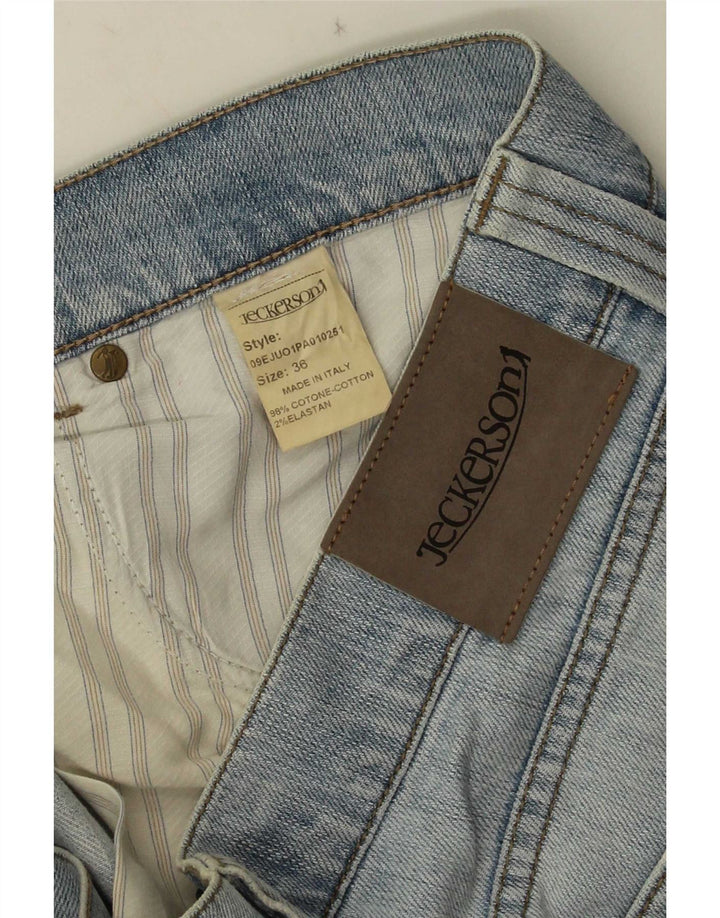 Jeckerson Damen Straight Jeans W36 L30 Blaue Baumwolle