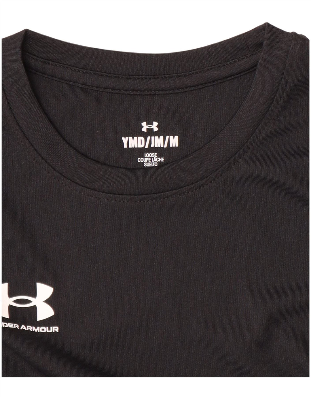 Under Armour Mädchen-T-Shirt mit lockerer Passform, 9–10 Jahre, mittelschwarz