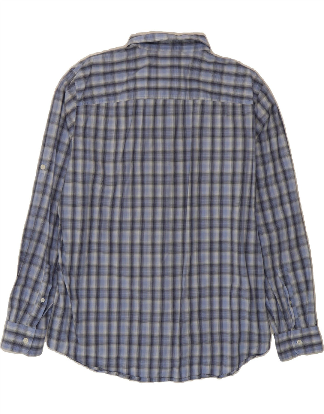 MICHAEL KORS Mens Shirt Large Blue Check Cotton Vintage Michael Kors and Second-Hand Michael Kors from Messina Hembry 