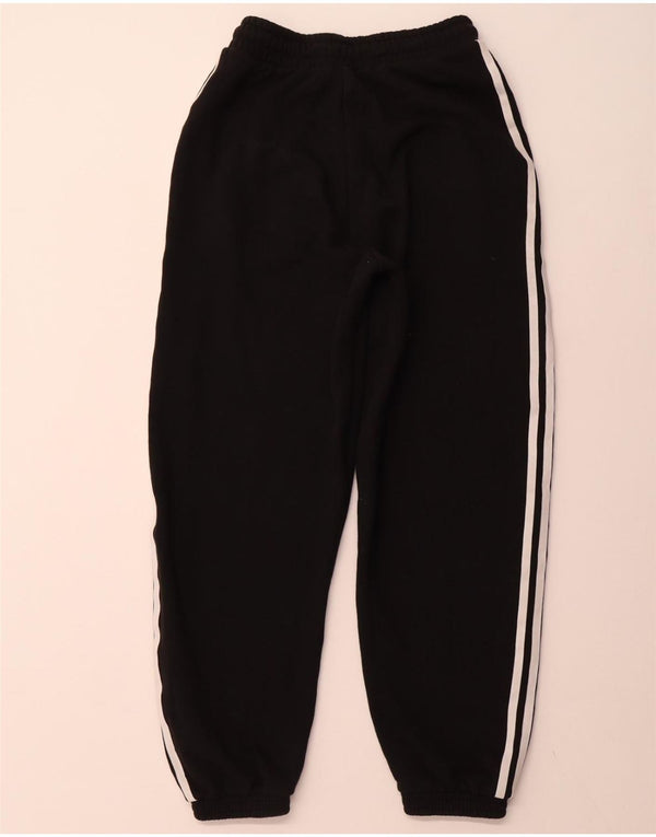 ADIDAS Damen Trainingshose Jogger UK 8 Small Schwarz Baumwolle