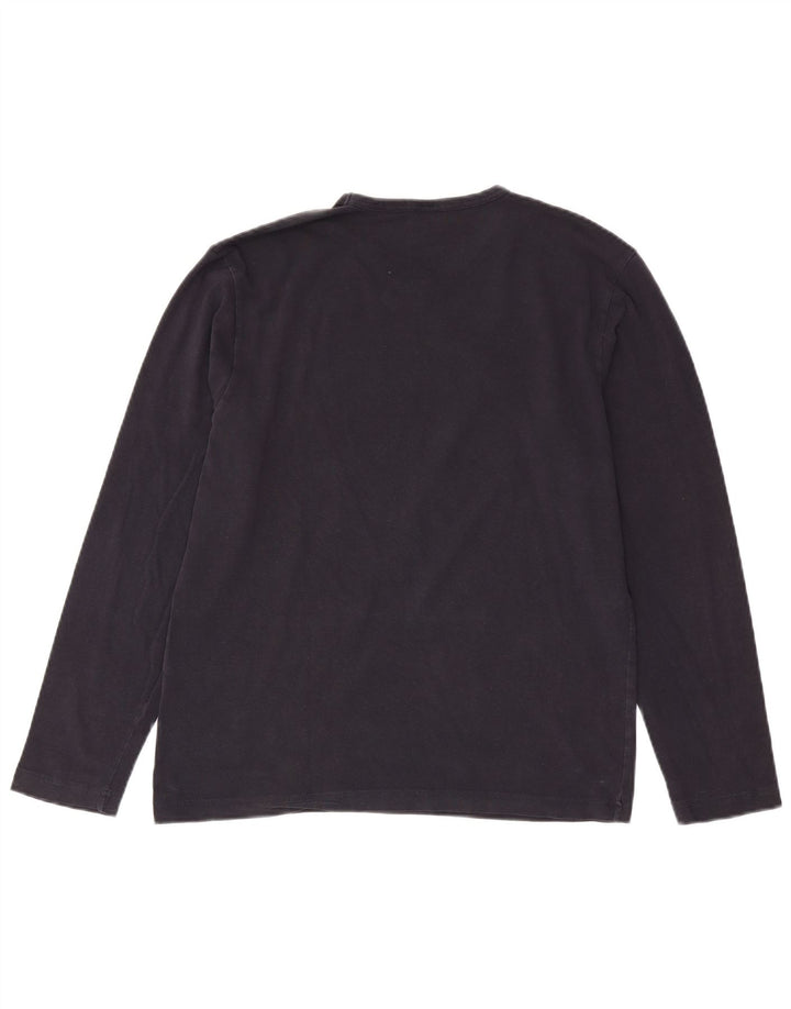 Calvin Klein Jeans Herren-Oberteil, langärmelig, mittelblau