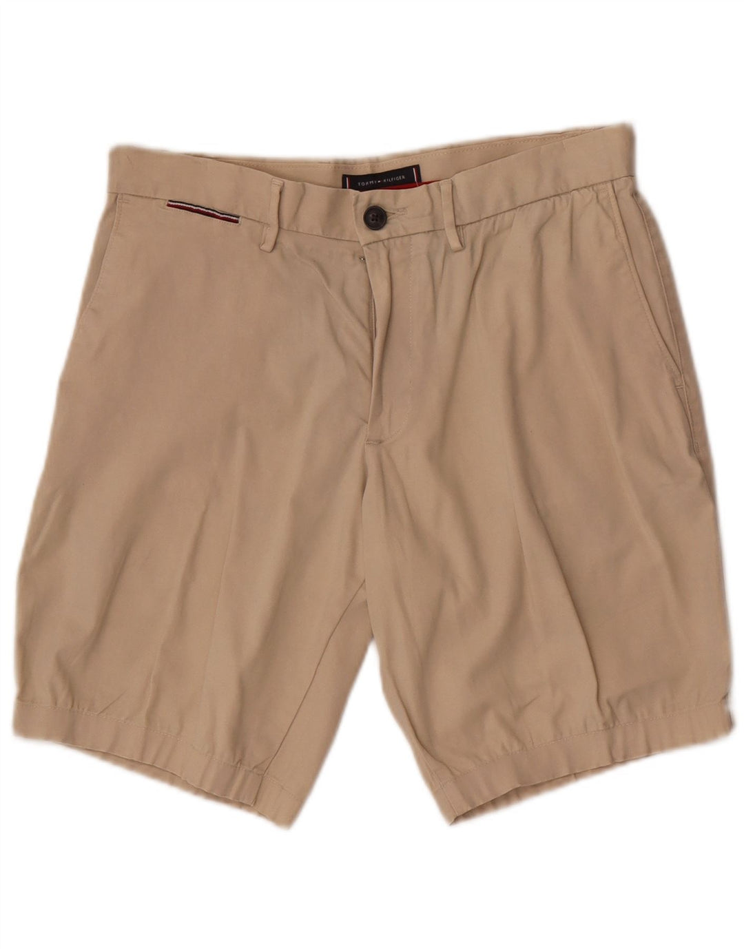 Tommy Hilfiger Herren Chinoshorts W30 Mittelbeige Baumwolle