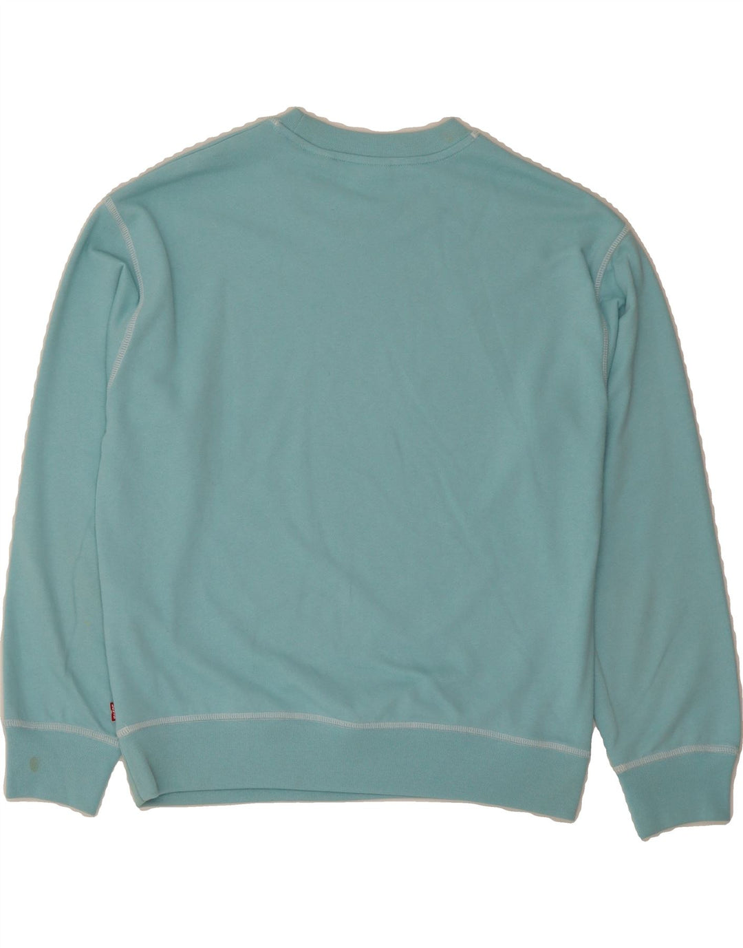 LEVI'S Womens Oversized Sweatshirt Jumper UK 10 Small Blue Cotton Vintage Levi's and Second-Hand Levi's from Messina Hembry 