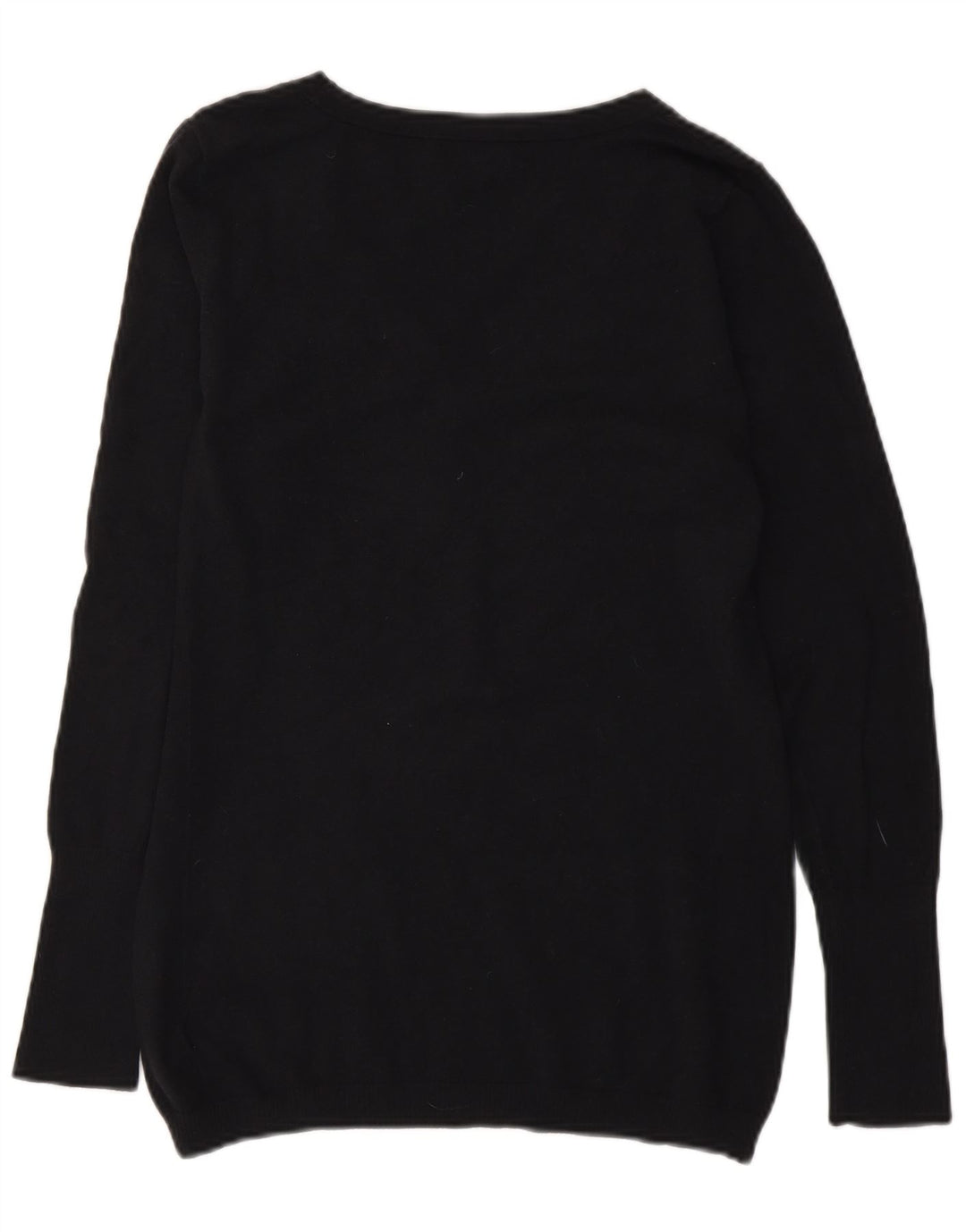 Gap Damen-Pullover mit Knopfkragen, Gr. 14, mittelschwarz, Baumwolle