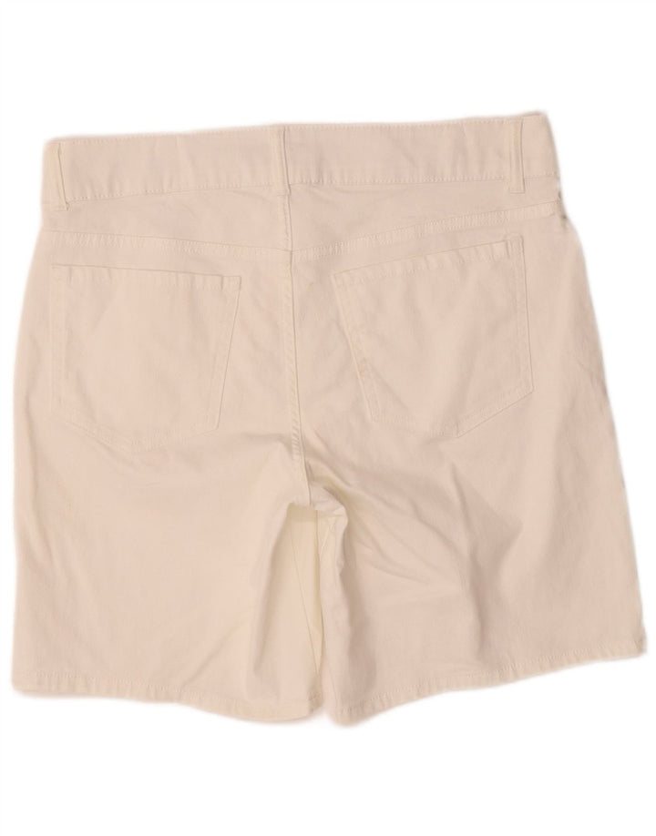 LEE Womens Riders Casual Shorts US 10 Large W34 Weiße Baumwolle