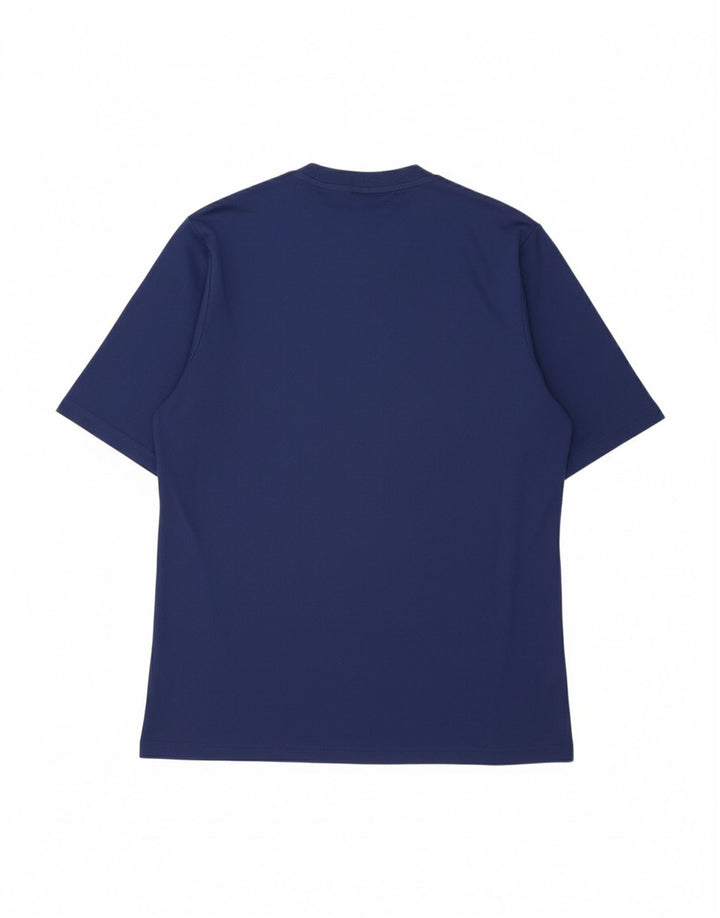 ADIDAS Mens Climalite T-Shirt Top Medium Navy Blue Polyester