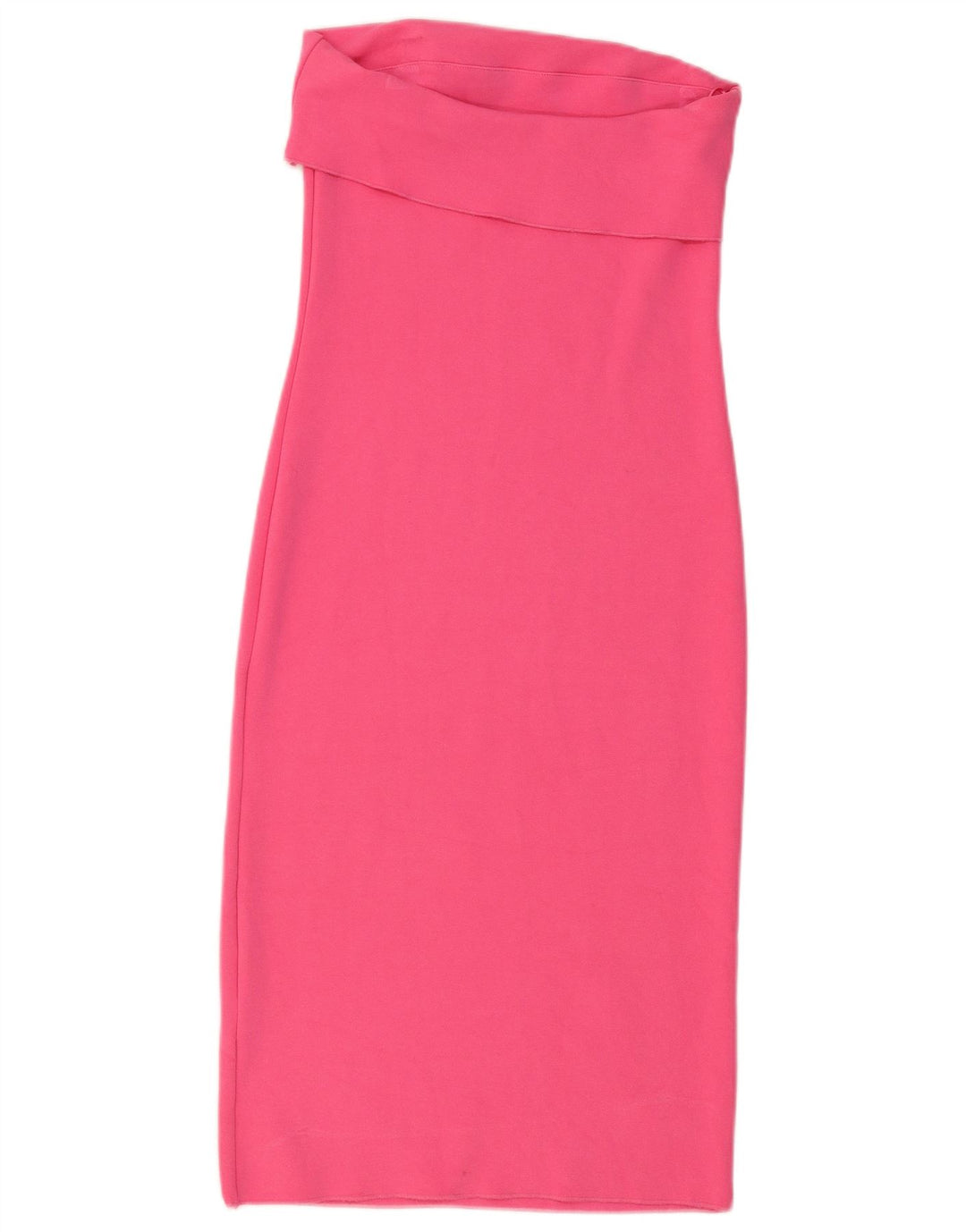 Trägerloses Damenkleid von Zara, Gr. 44, Größe L, Rosa, Viskose