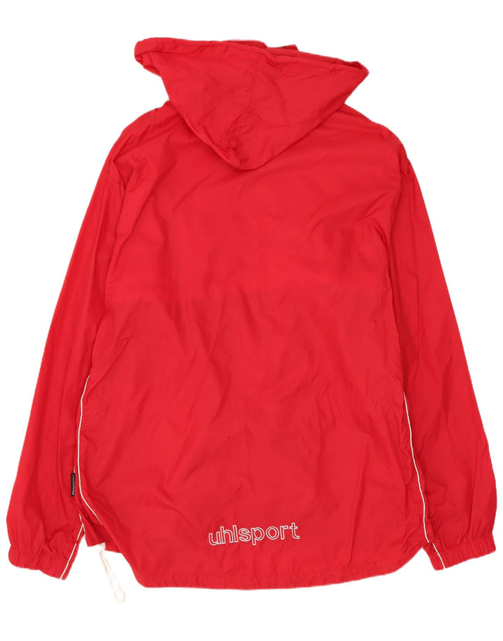 Uhlsport Herren-Regenjacke mit Kapuze, UK 40, Größe L, Rot, Polyester