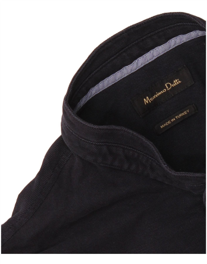 Massimo Dutti Herren-Poloshirt, groß, Marineblau