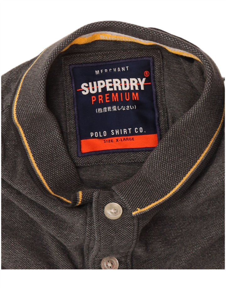 Superdry Herren Poloshirt XL Grau