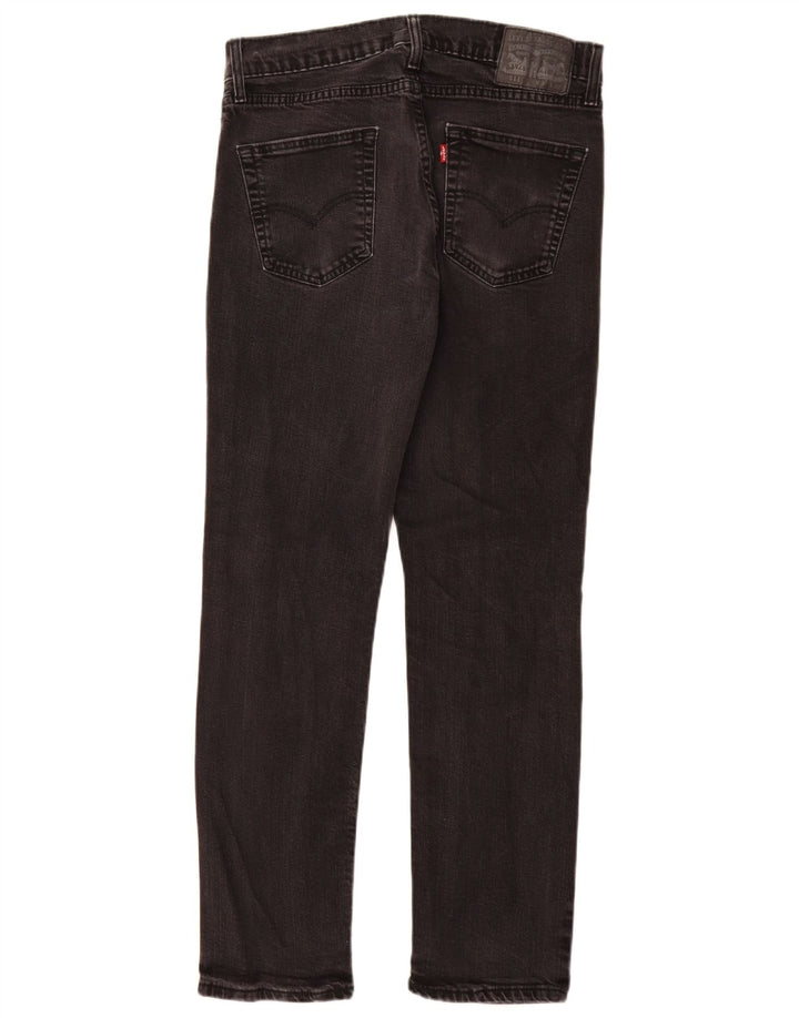 Levi's Herren 511 Distressed Slim Jeans W34 L32 Schwarze Baumwolle